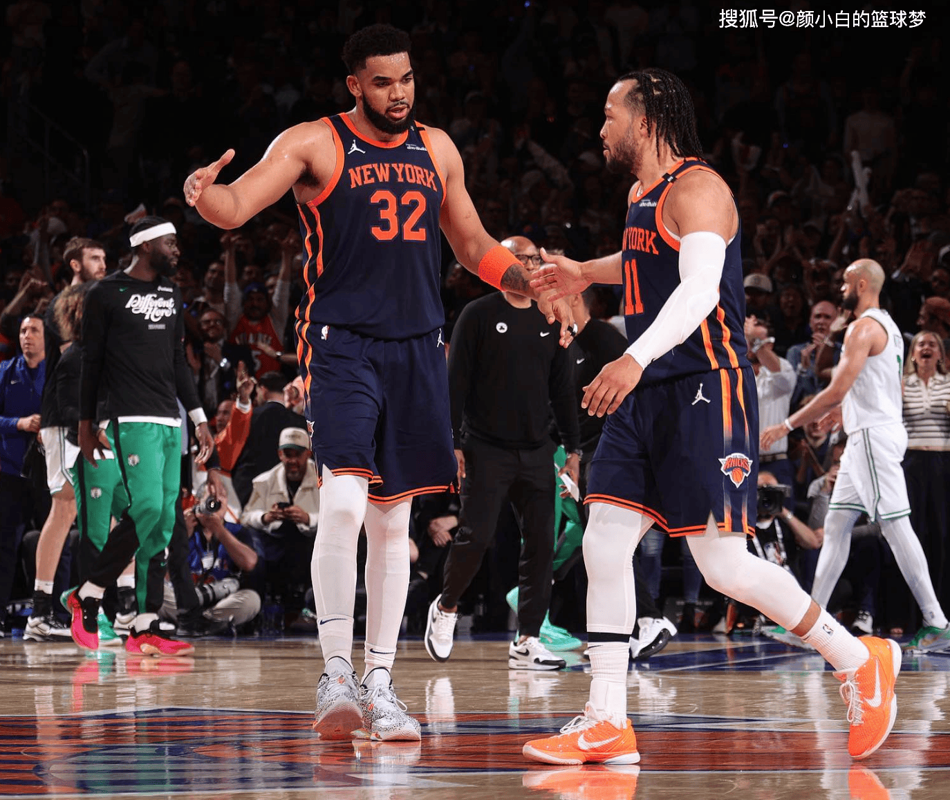 尼克斯险胜波兰男篮，杰伦·布朗送出助攻的简单介绍